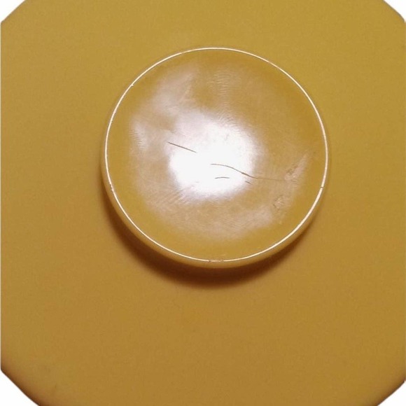 Vintage Harmony House Catalina Melmac Gold Yellow Cover Sugar Bowl #209 - Picture 4 of 6